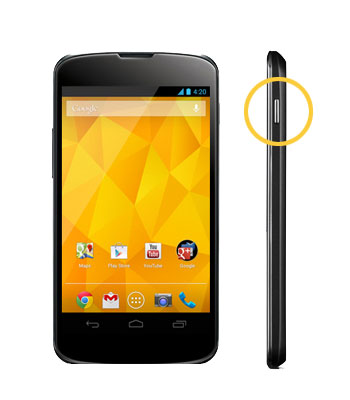 Google LG Nexus 4 Power Button On/Off Switch Repair Service