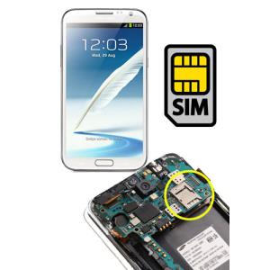 Photo of Samsung Galaxy Note 2 SIM Socket and Micro SD Card Repair