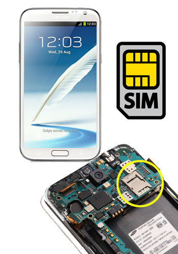 Samsung Galaxy Note 2 SIM Socket and Micro SD Card Repair